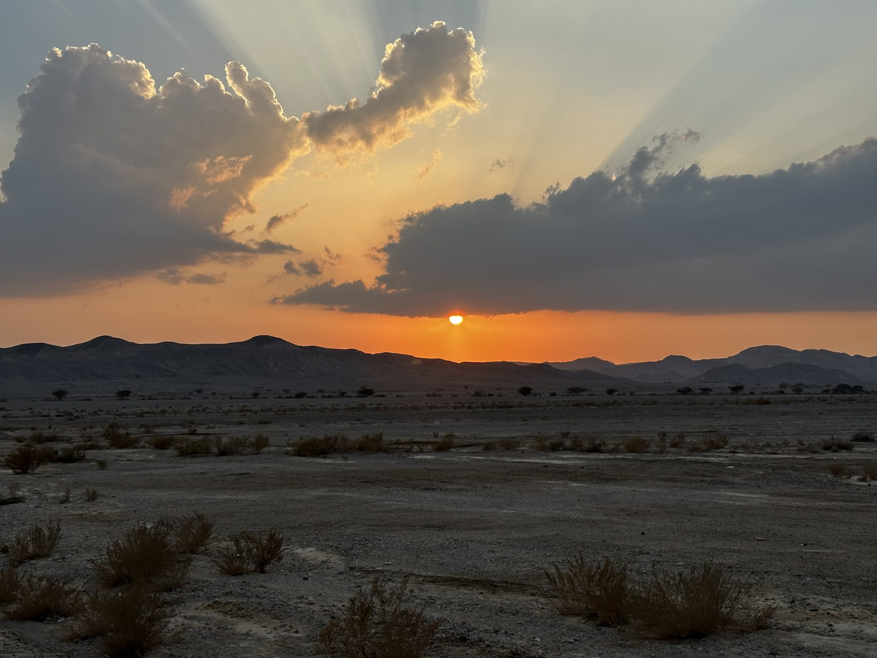 Sonnenuntergang in der Wüste